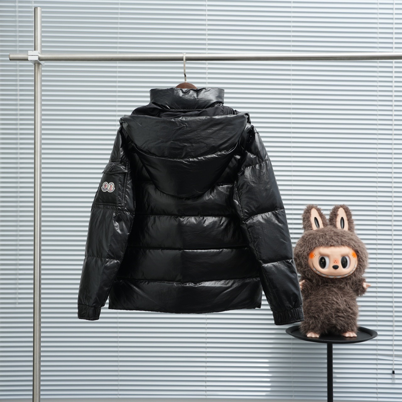 Moncler Down Jacket White Duck Down Black M-l-xl