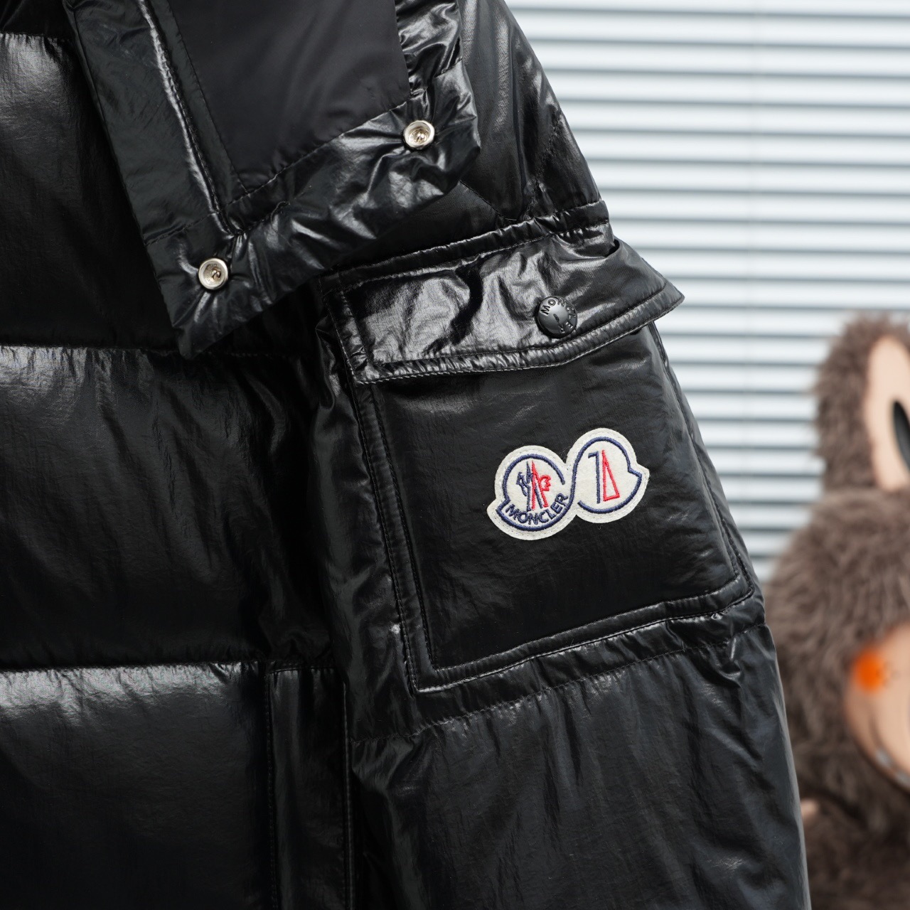 Moncler Down Jacket White Duck Down Black M-l-xl