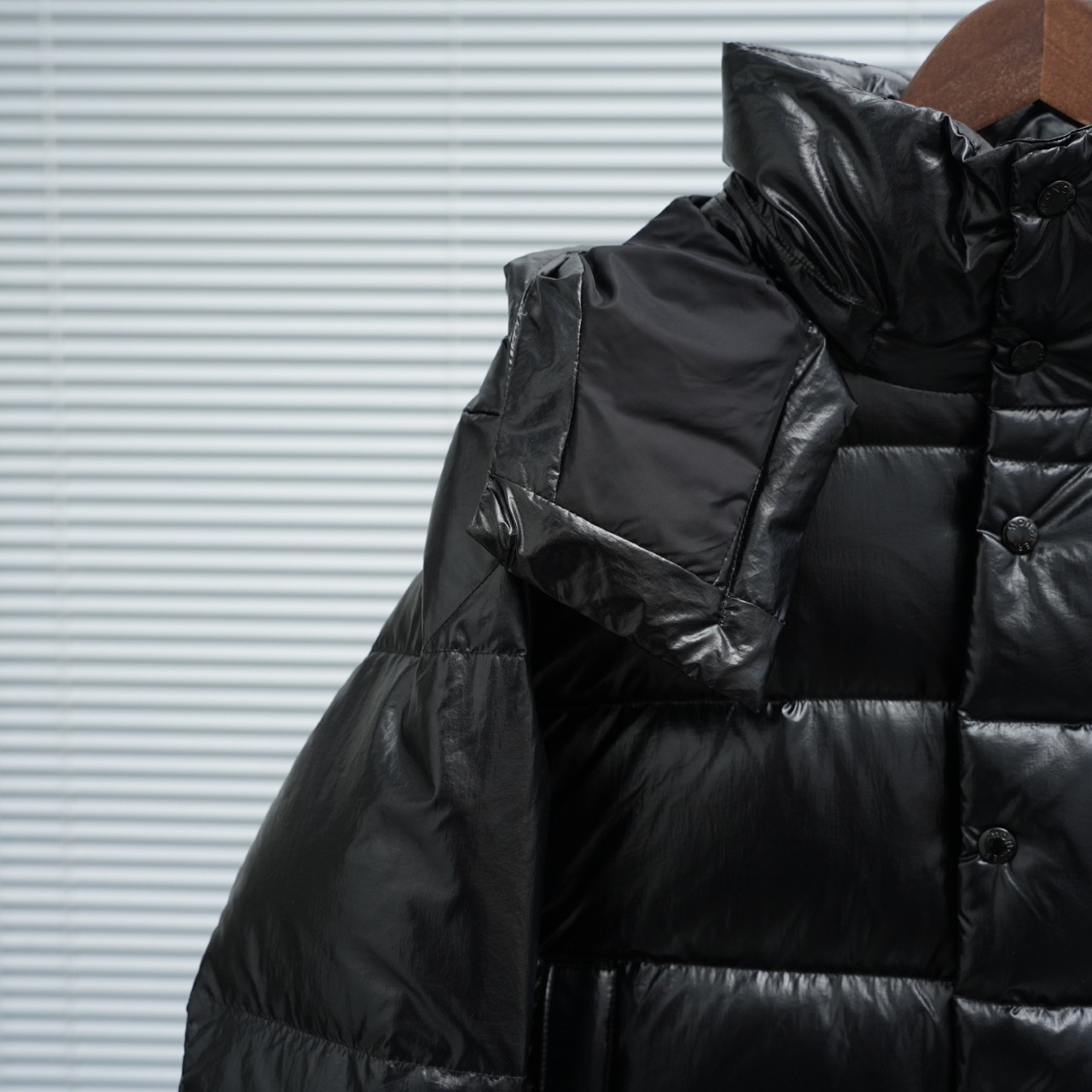 Moncler Down Jacket White Duck Down Black M-l-xl