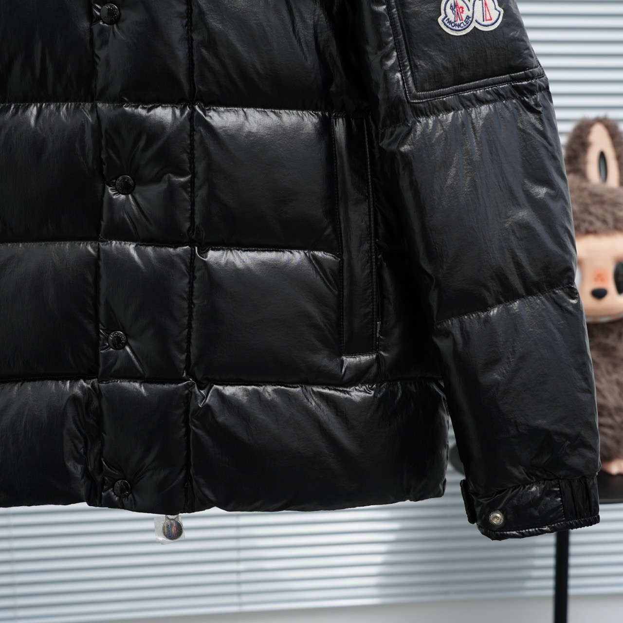 Moncler Down Jacket White Duck Down Black M-l-xl