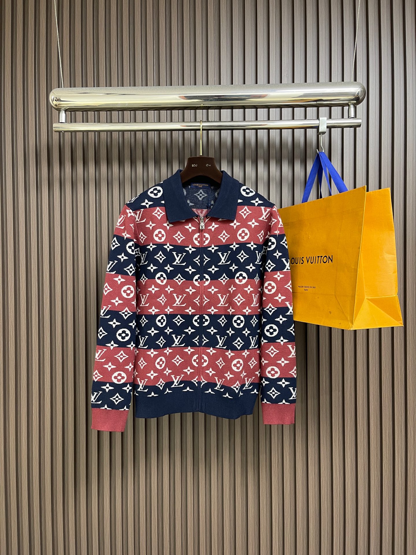 Louis Vuitton Couple Basic Clothing Knitted Striped S-m-l-xl