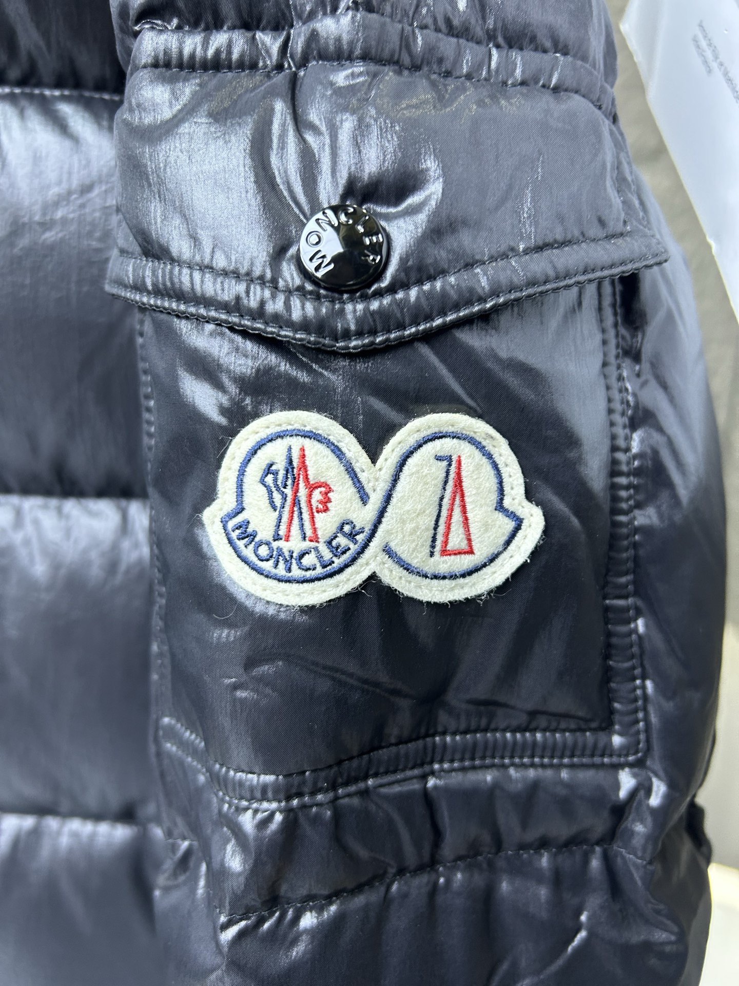 Moncler Down Jacket White Duck Down Black M-l-xl