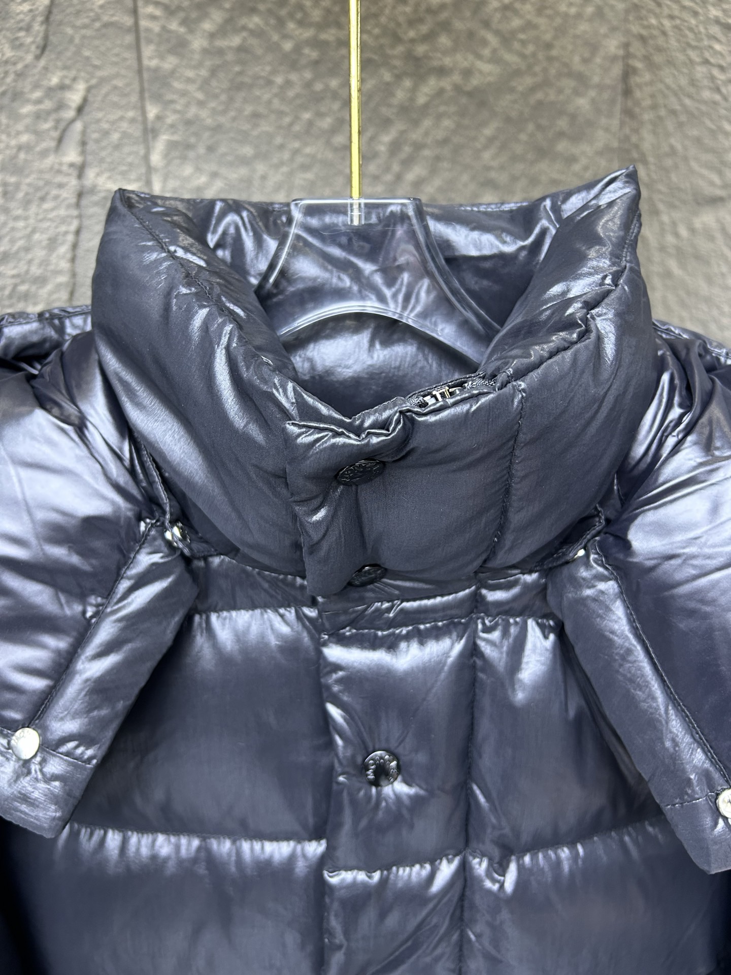 Moncler Down Jacket White Duck Down Black M-l-xl
