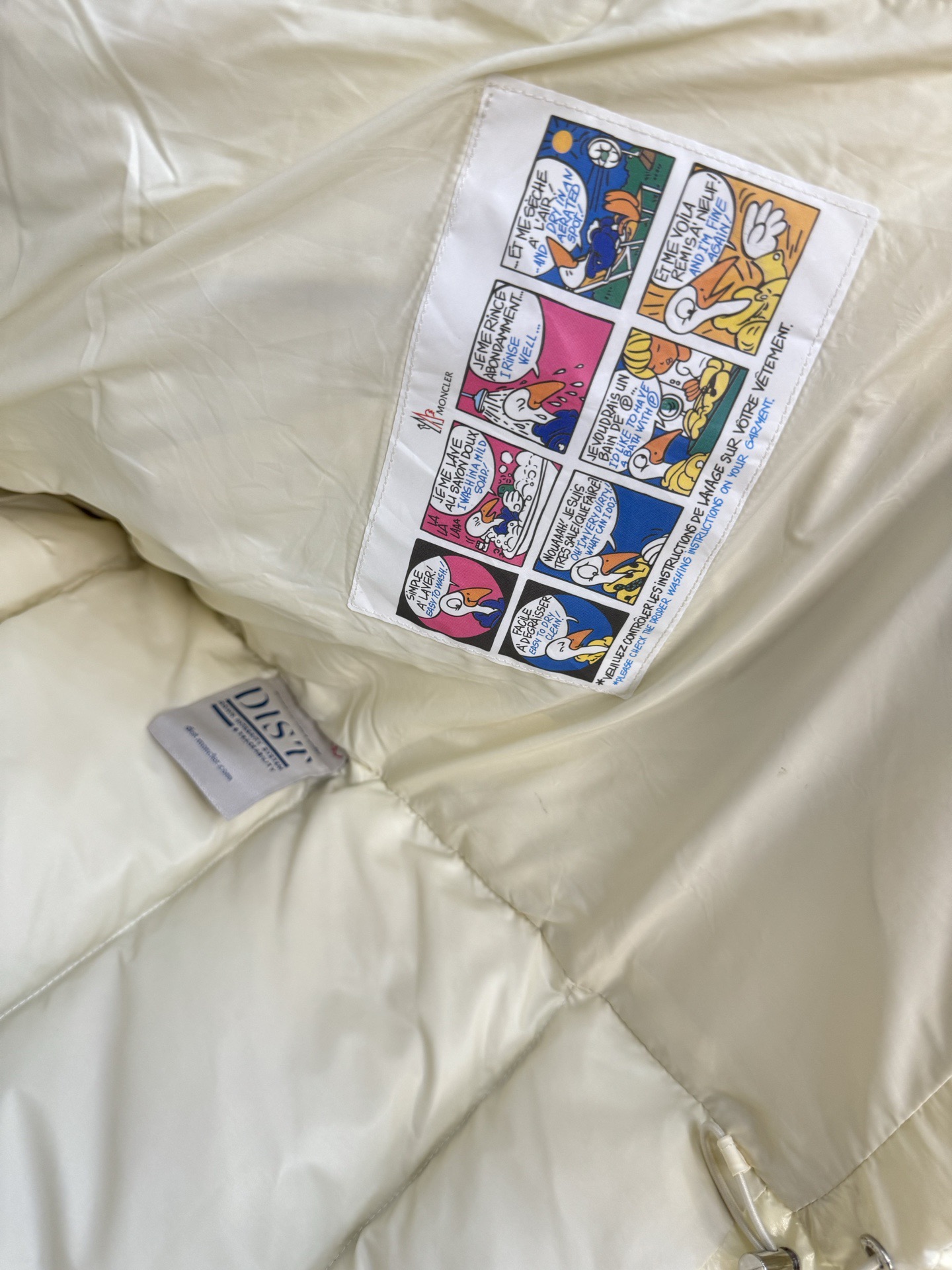 Moncler Down Jacket White Duck Down Black M-l-xl