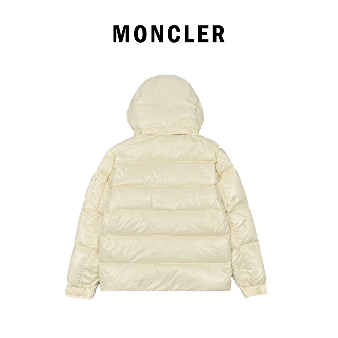 Moncler Down Jacket White Duck Down Black M-l-xl
