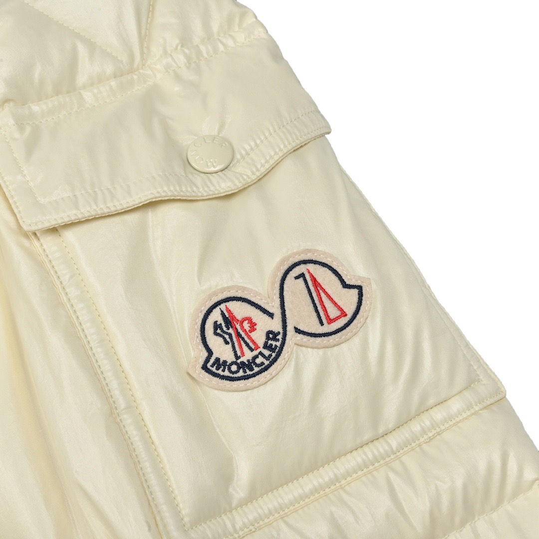 Moncler Down Jacket White Duck Down Black M-l-xl