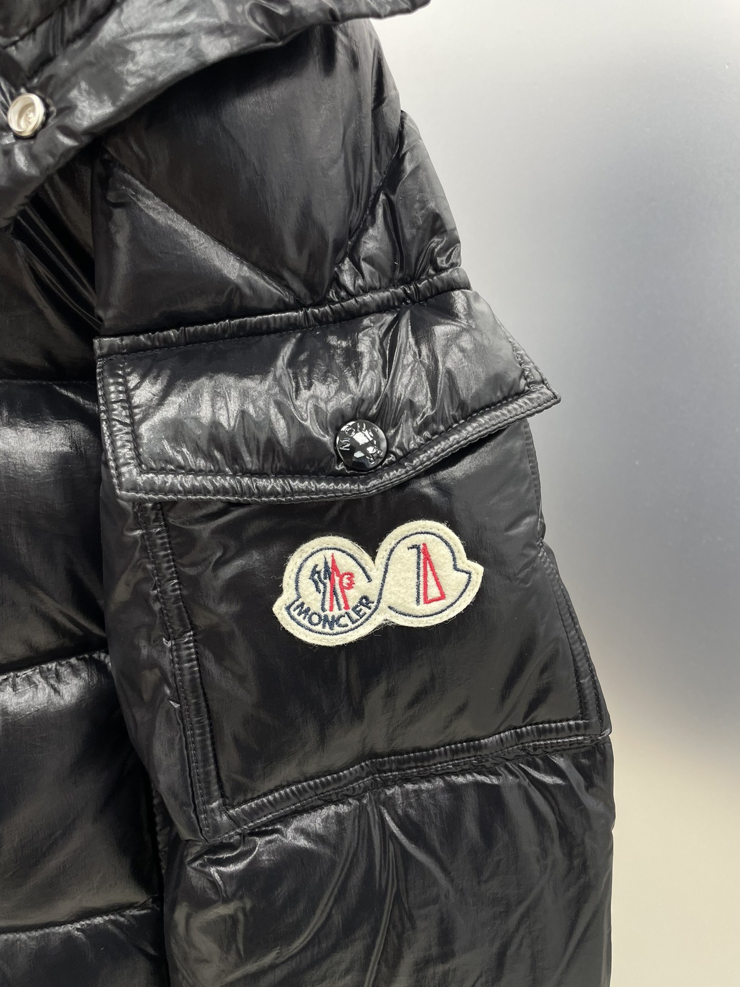 Moncler Down Jacket White Duck Down Black M-l-xl