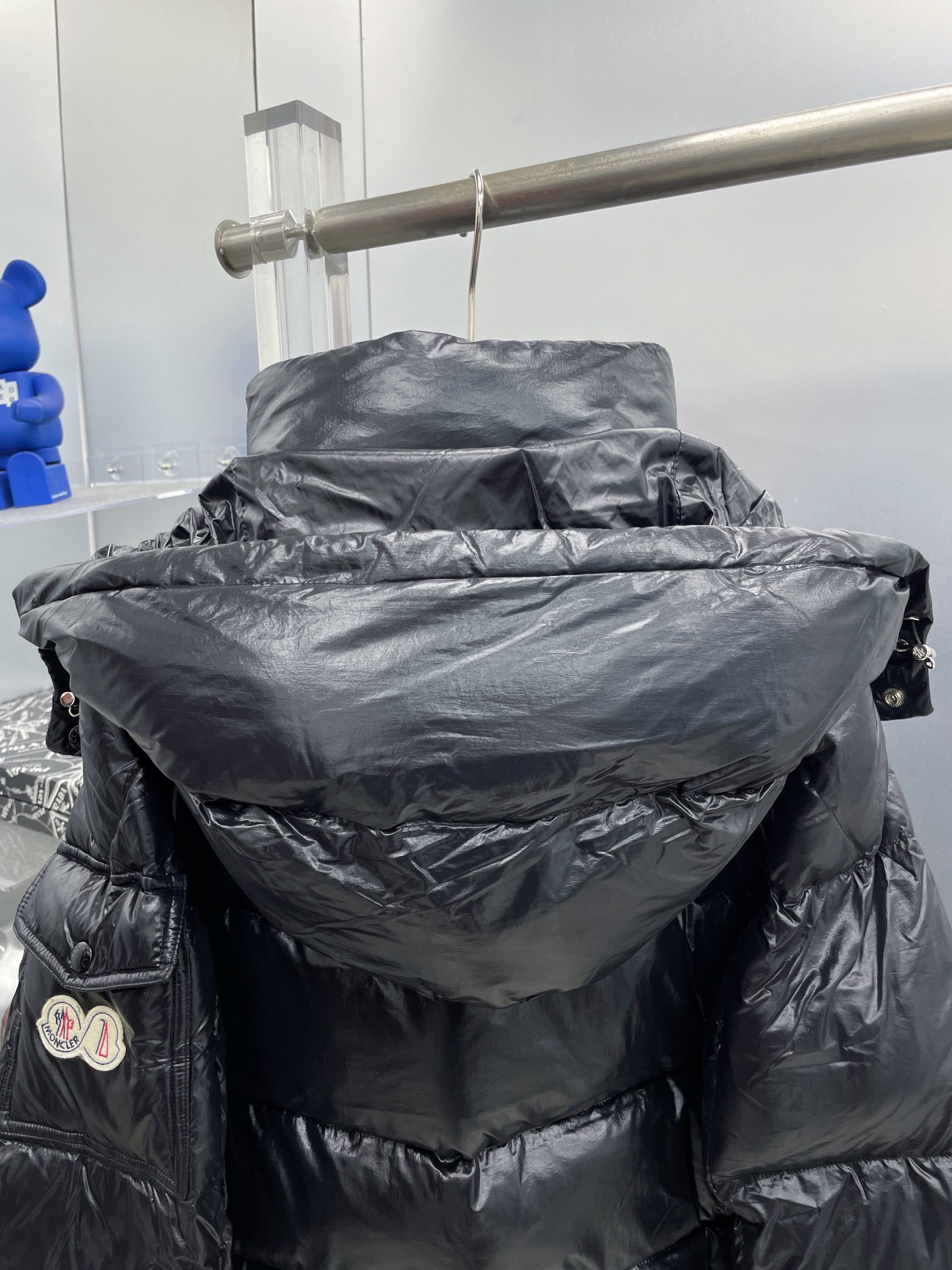 Moncler Down Jacket White Duck Down Black M-l-xl