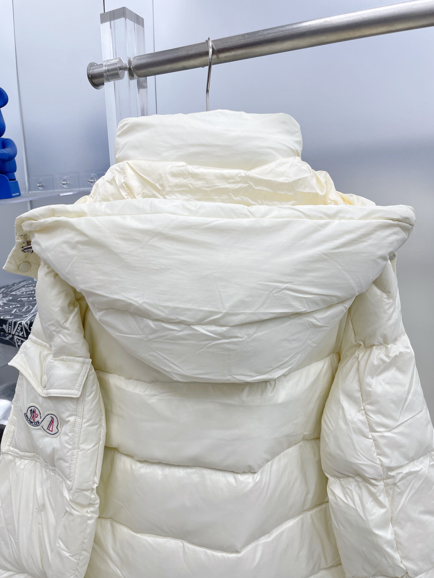Moncler Down Jacket White Duck Down Black M-l-xl