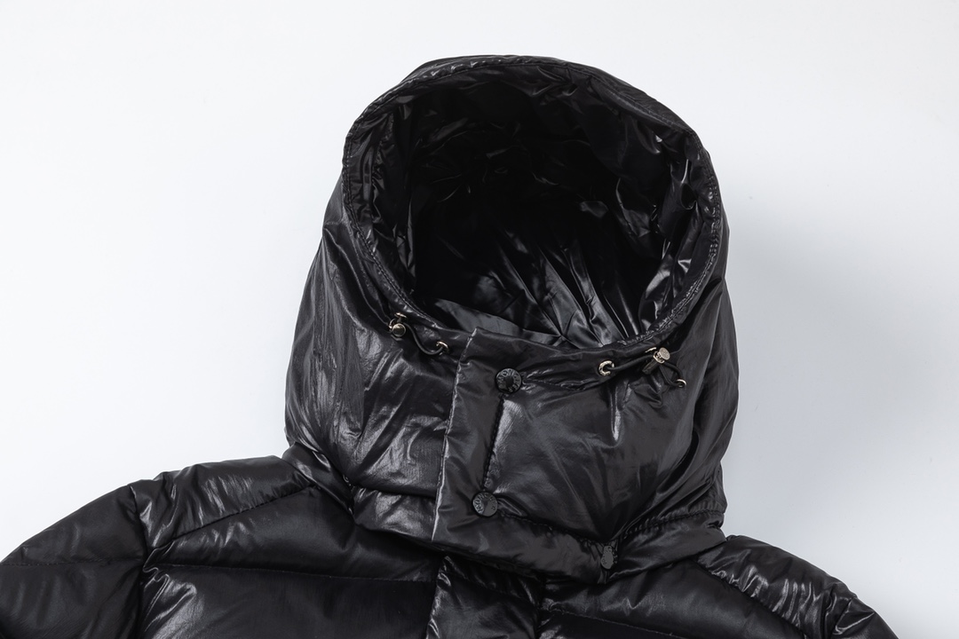 Moncler Down Jacket White Duck Down Black M-l-xl