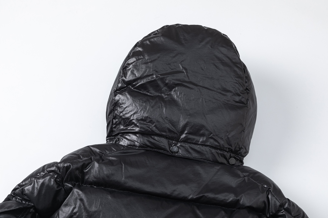 Moncler Down Jacket White Duck Down Black M-l-xl