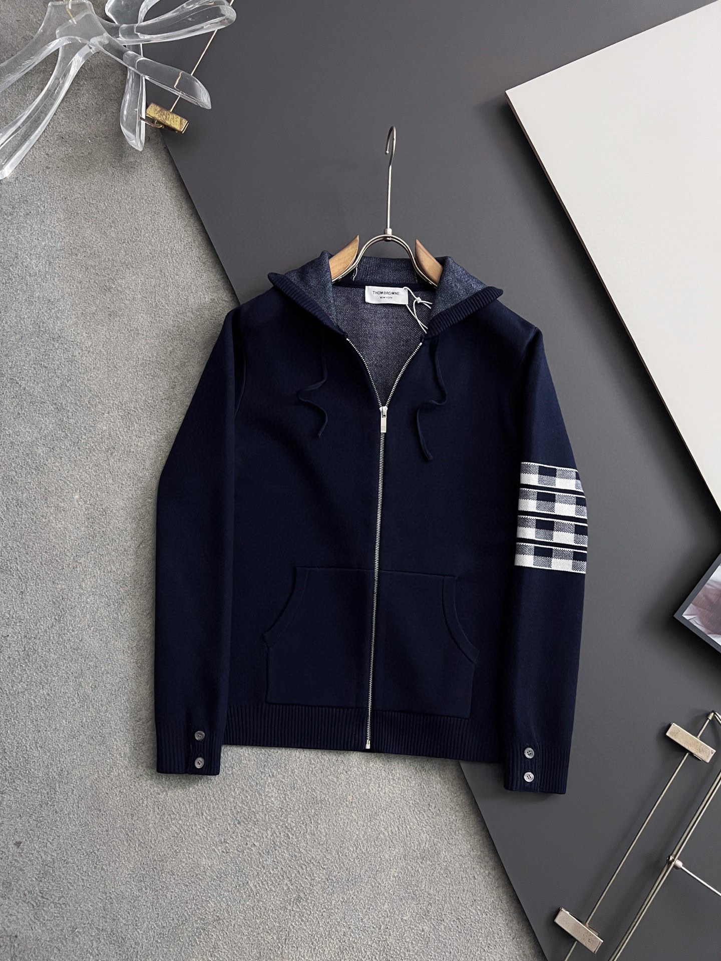 Thom Browne Couple Basic Clothing Wool Striped S-m-xl