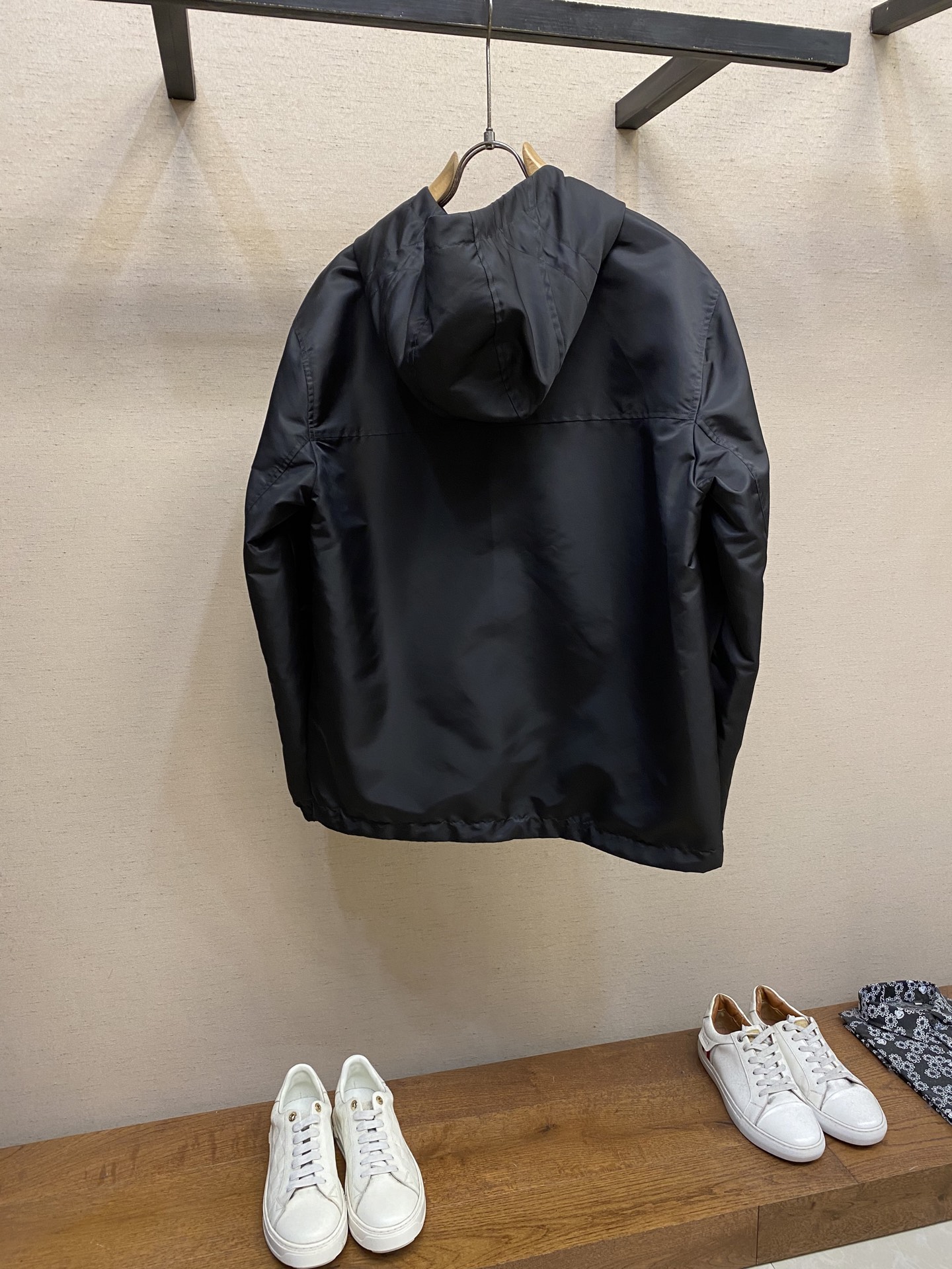 Louis Vuitton Jacket Black Hooded S-m-xl