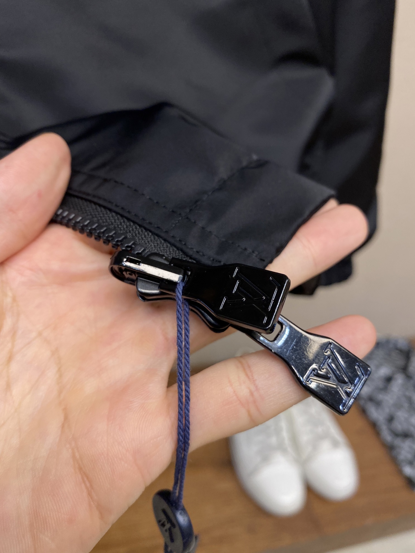 Louis Vuitton Jacket Black Hooded S-m-xl