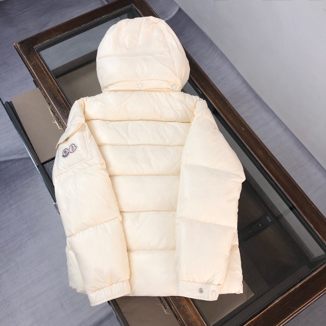 Moncler Down Jacket White Duck Down Black M-l-xl