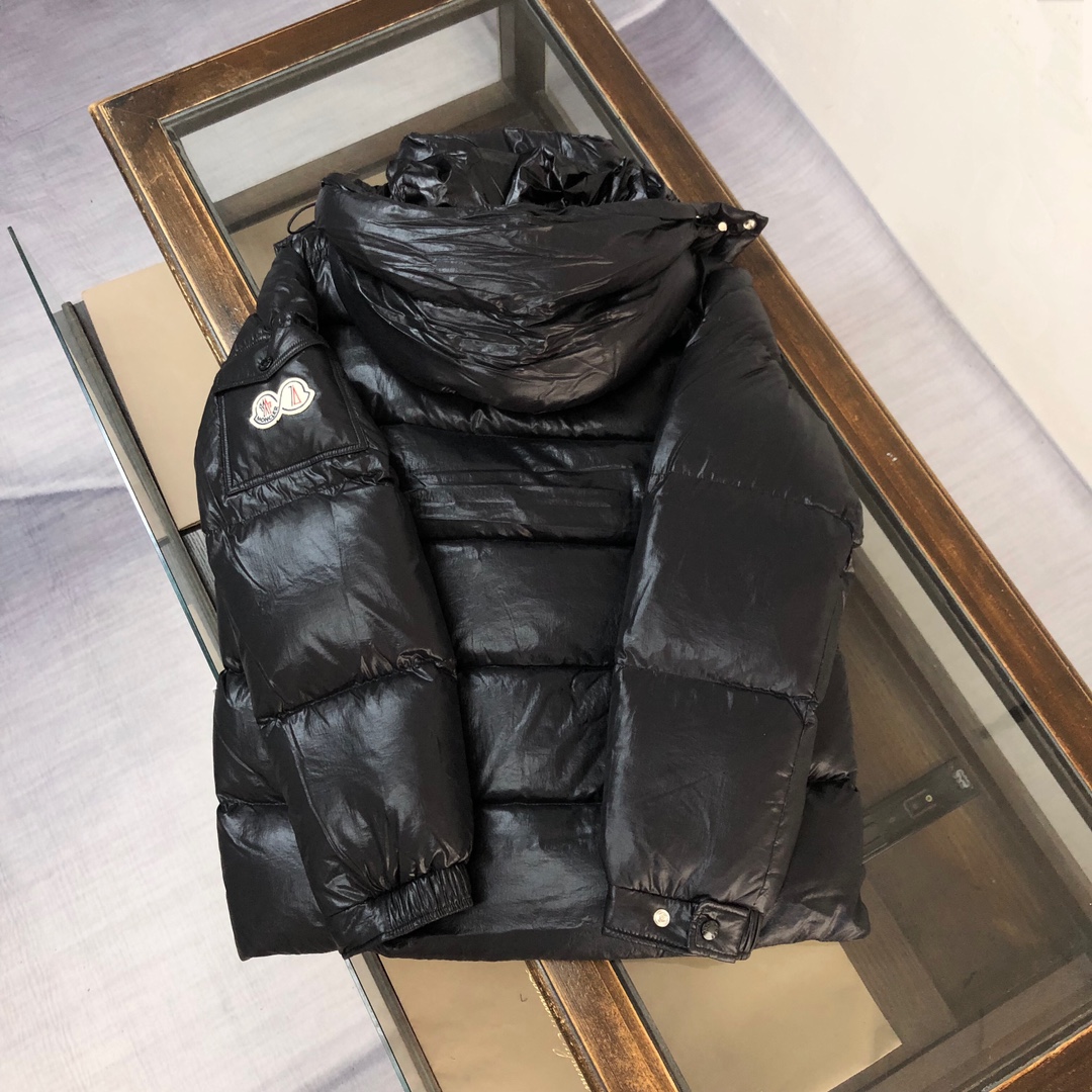 Moncler Down Jacket White Duck Down Black M-l-xl