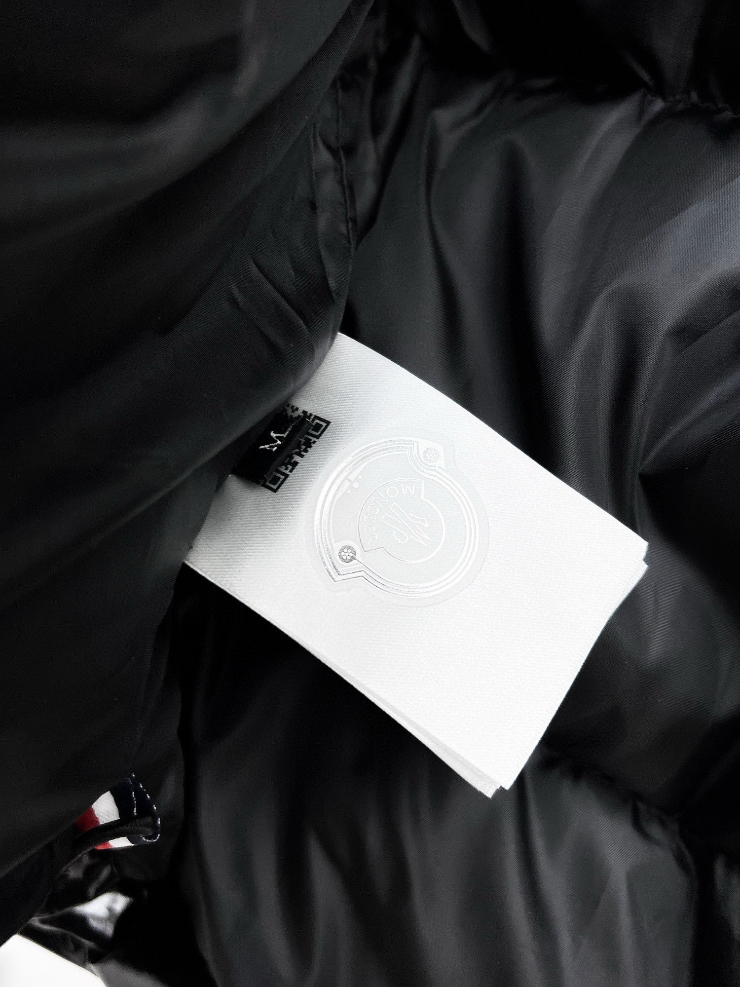 Moncler Down Jacket White Duck Down Black M-l-xl