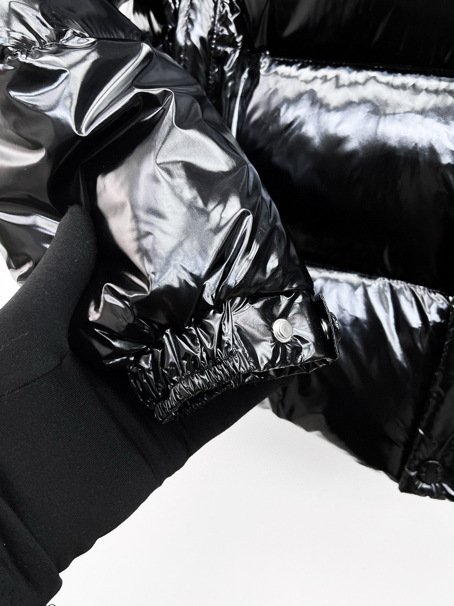Moncler Down Jacket White Duck Down Black M-l-xl