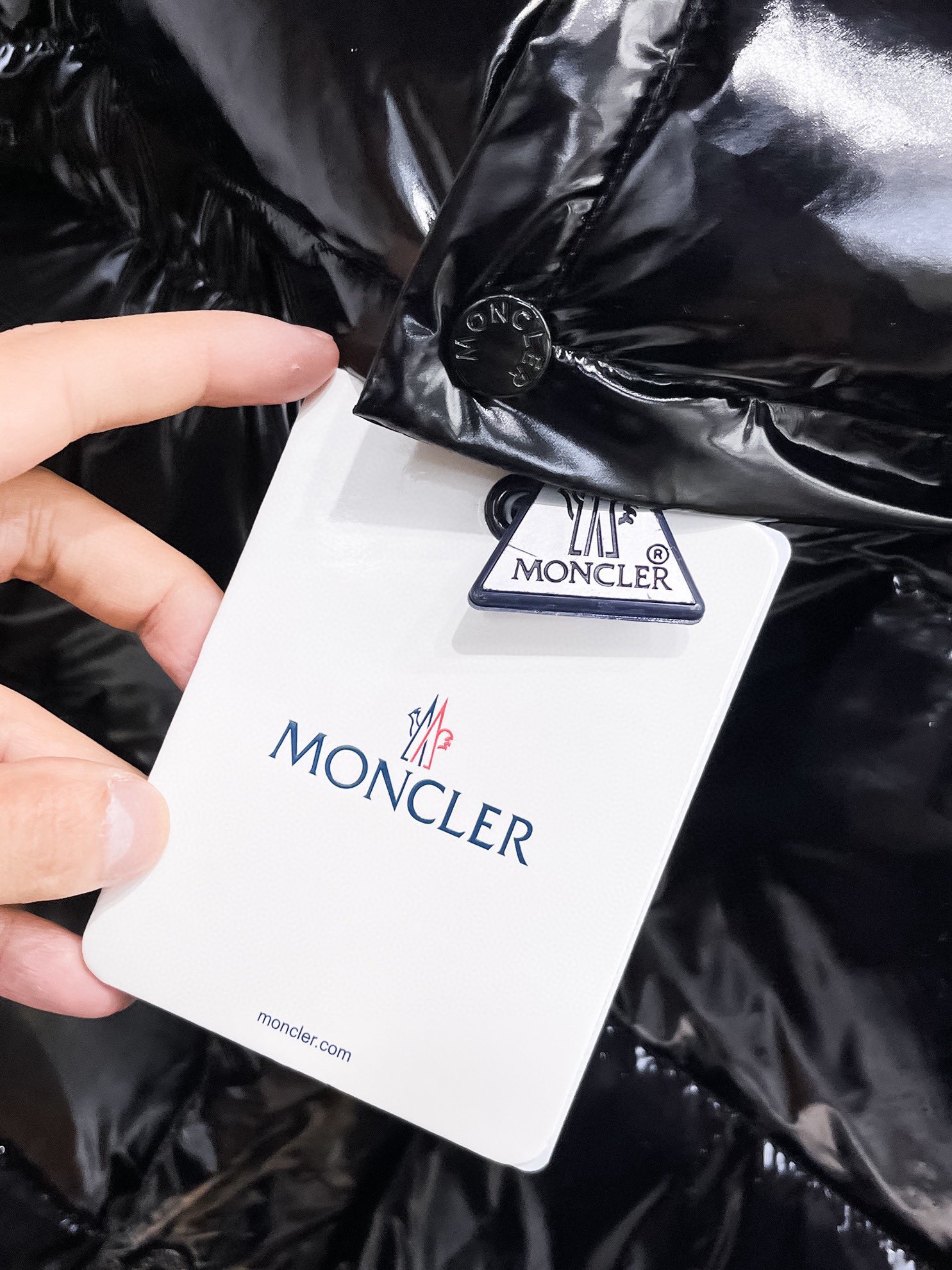 Moncler Down Jacket White Duck Down Black M-l-xl
