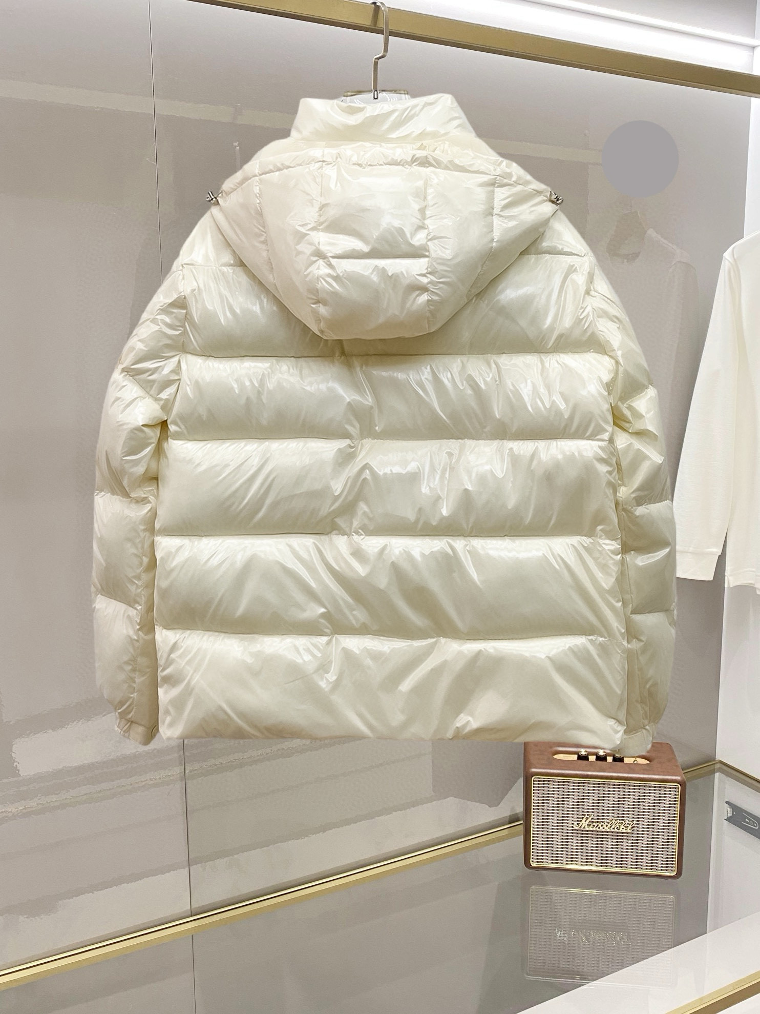 Moncler Down Jacket White Duck Down Black M-l-xl