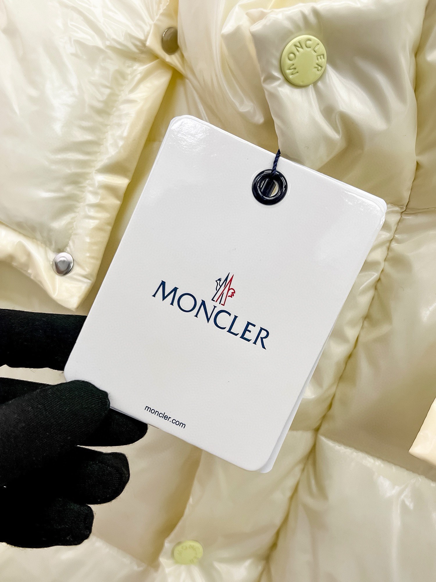 Moncler Down Jacket White Duck Down Black M-l-xl