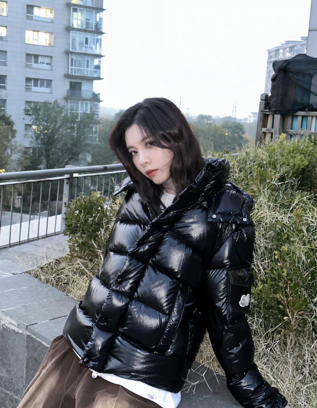 Moncler Down Jacket White Duck Down Black M-l-xl