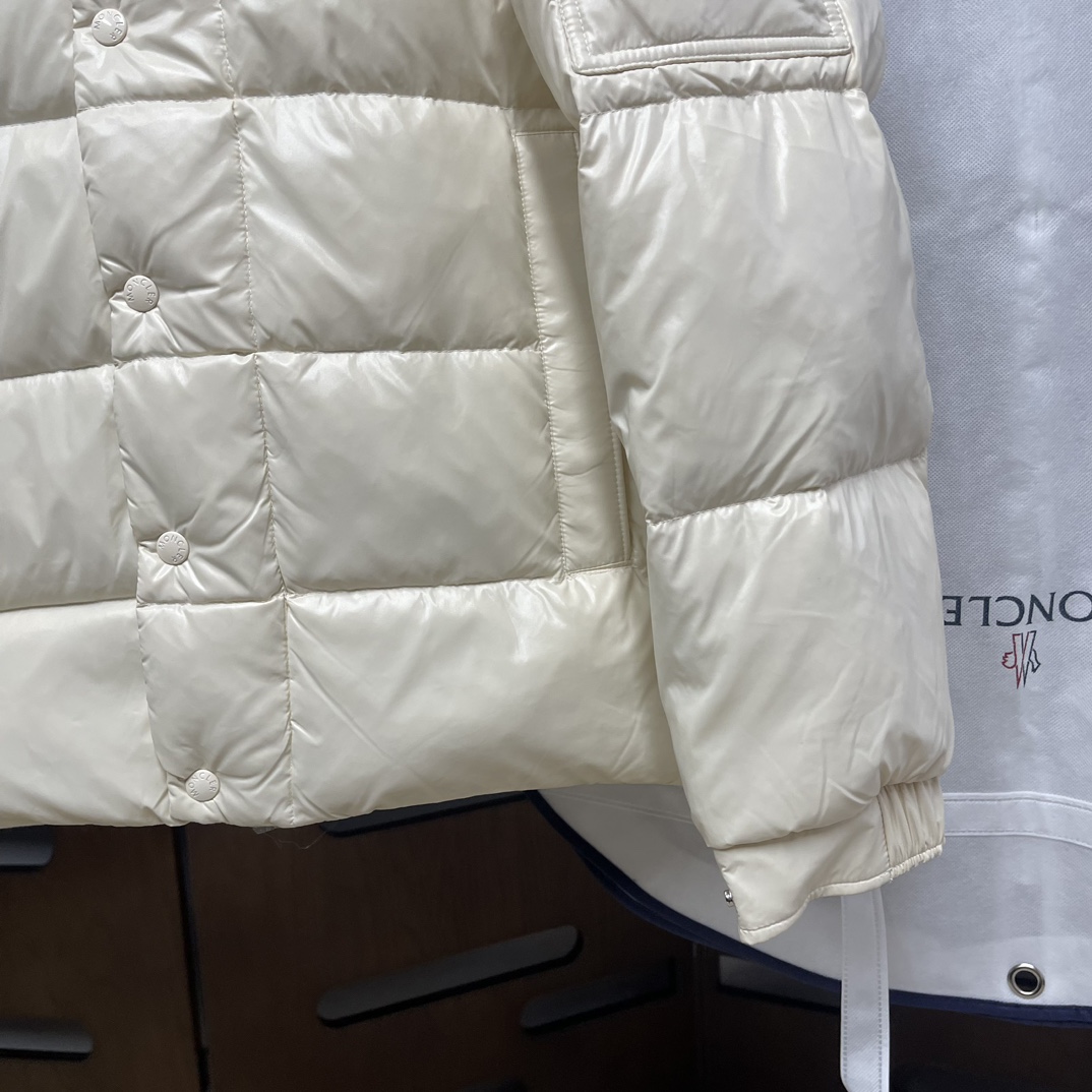 Moncler Down Jacket White Duck Down Black M-l-xl