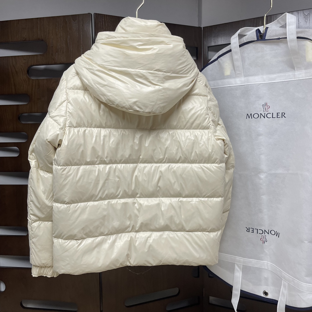 Moncler Down Jacket White Duck Down Black M-l-xl