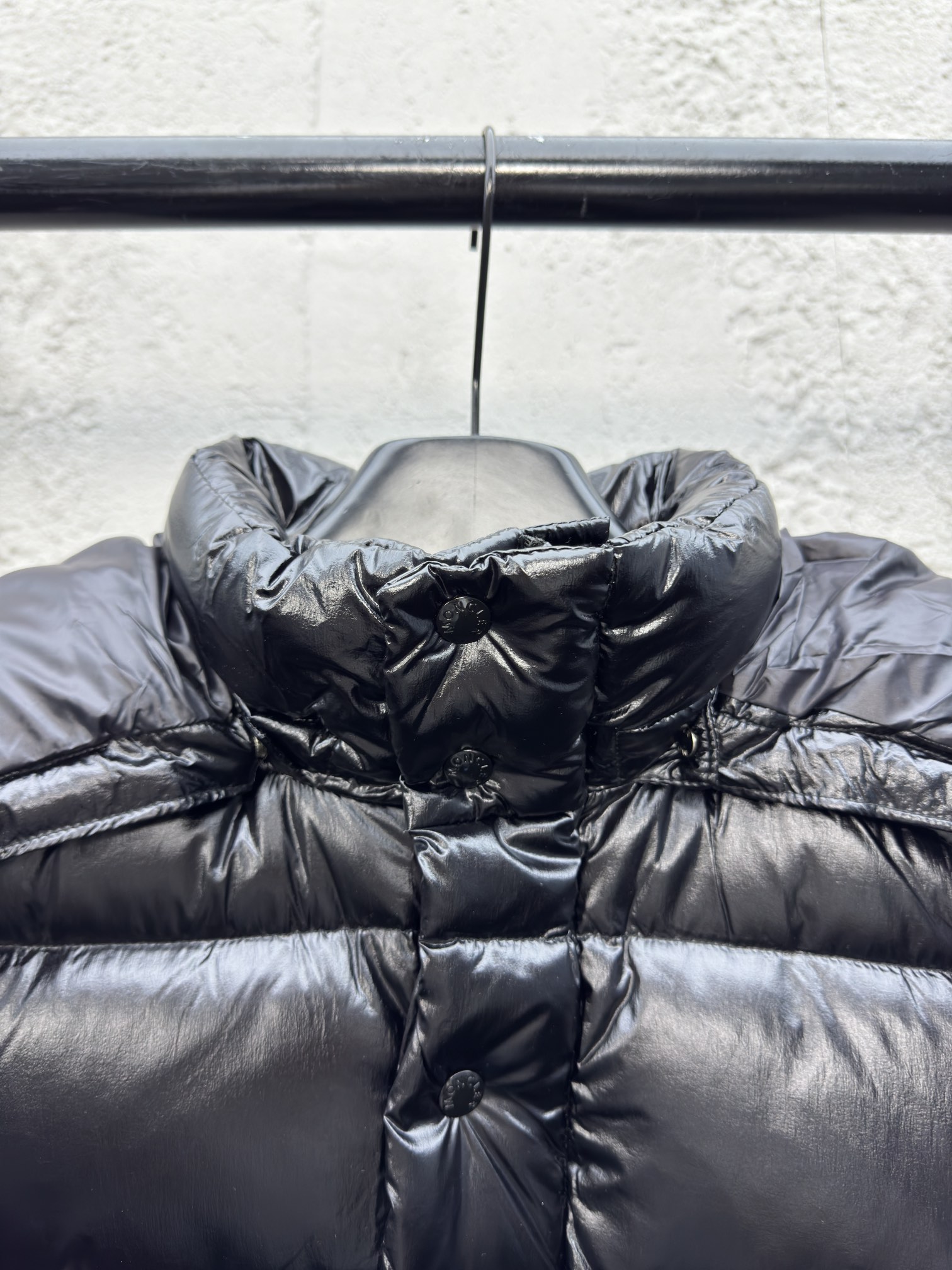 Moncler Down Jacket White Duck Down Black M-l-xl