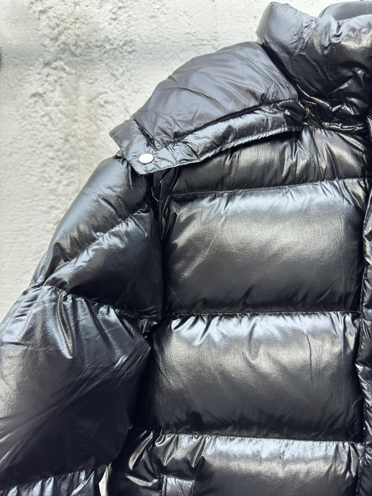 Moncler Down Jacket White Duck Down Black M-l-xl