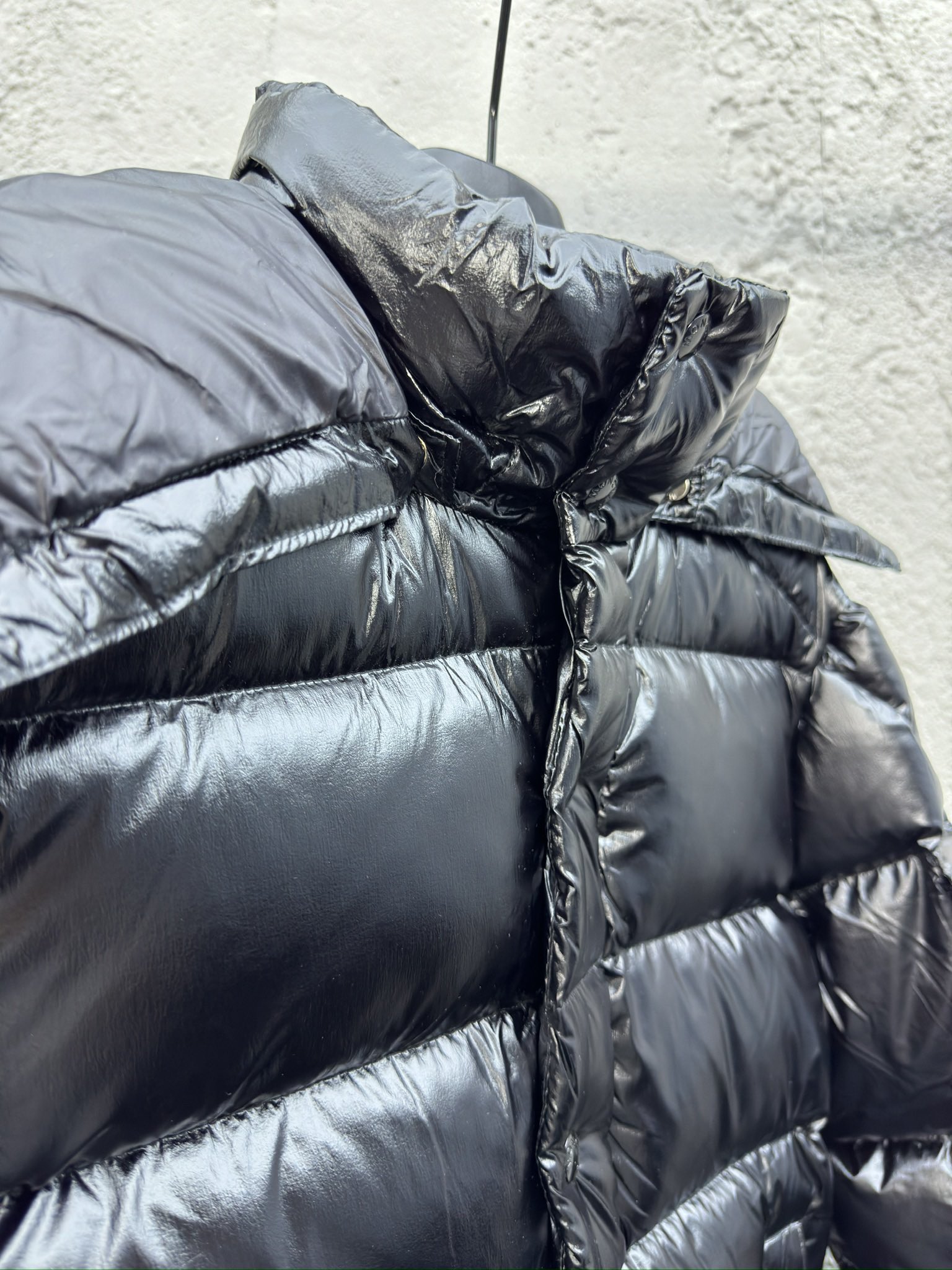 Moncler Down Jacket White Duck Down Black M-l-xl