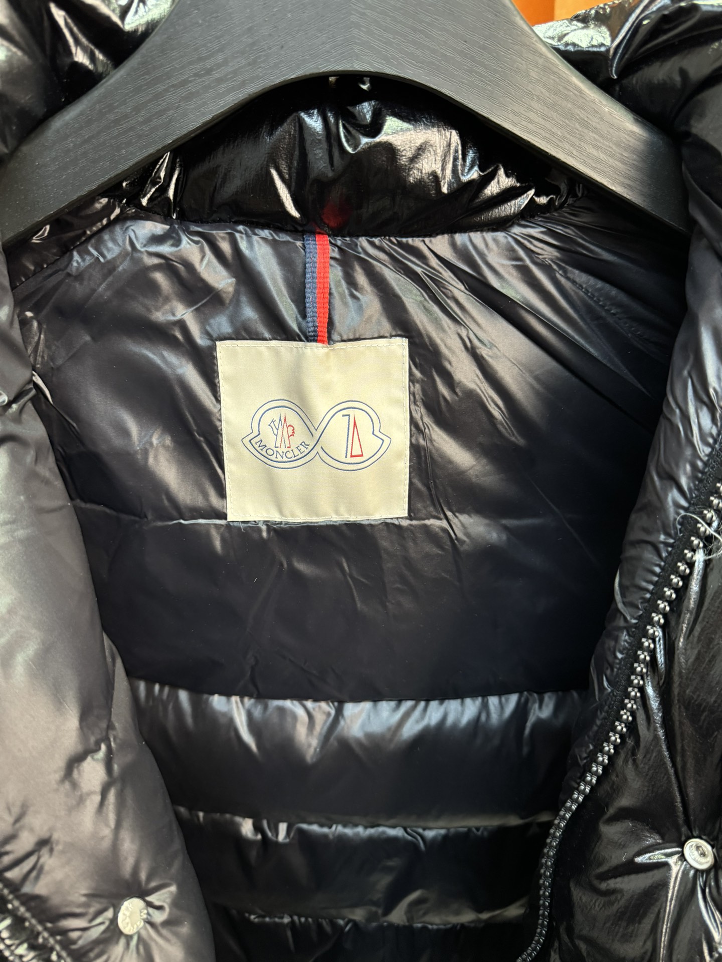 Moncler Down Jacket White Duck Down Black M-l-xl