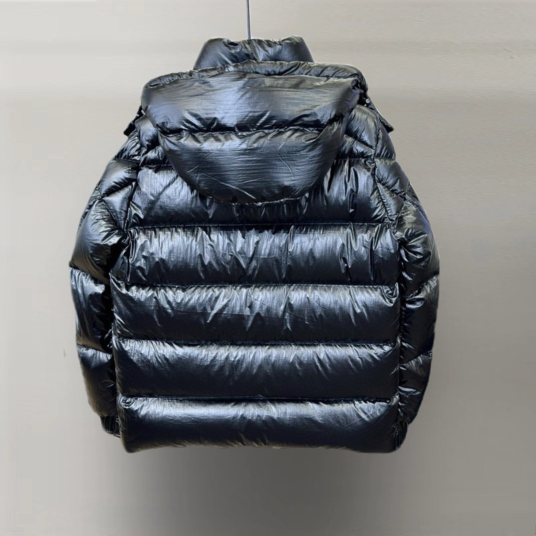 Moncler Down Jacket White Duck Down Black M-l-xl