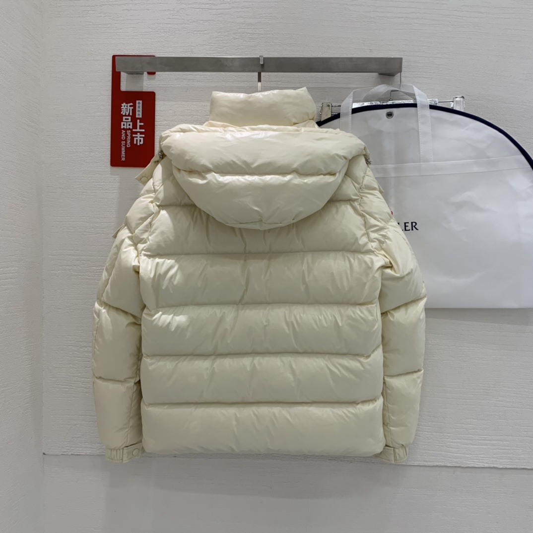 Moncler Down Jacket White Duck Down Black M-l-xl