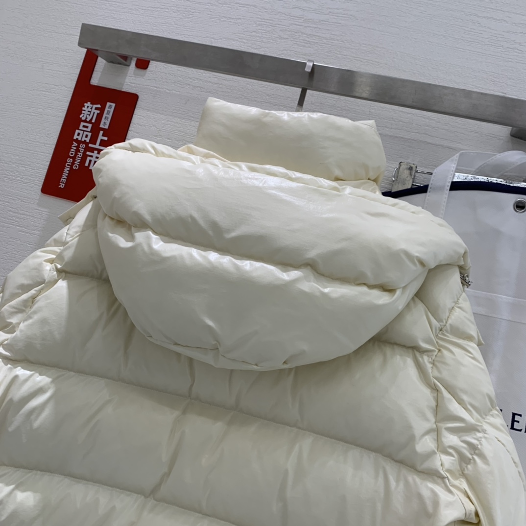 Moncler Down Jacket White Duck Down Black M-l-xl