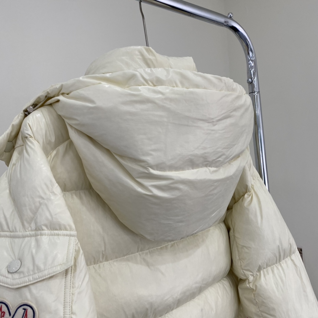 Moncler Down Jacket White Duck Down Black M-l-xl