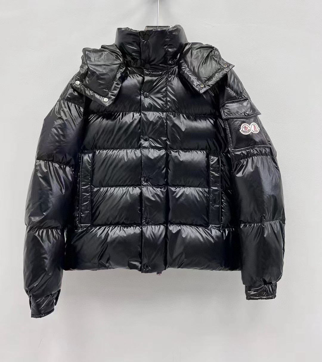 Moncler Down Jacket White Duck Down Black M-l-xl