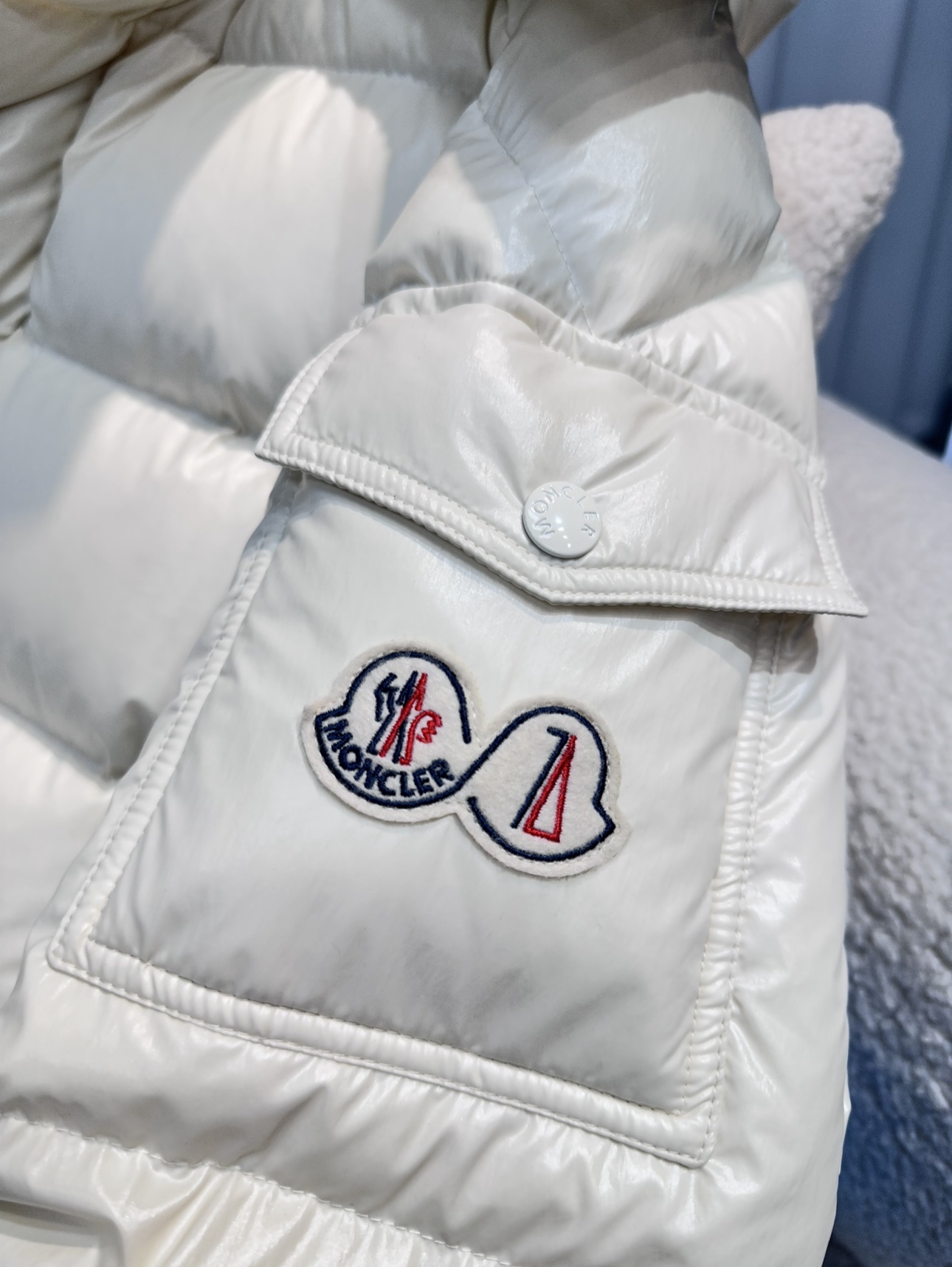 Moncler Down Jacket White Duck Down Black M-l-xl