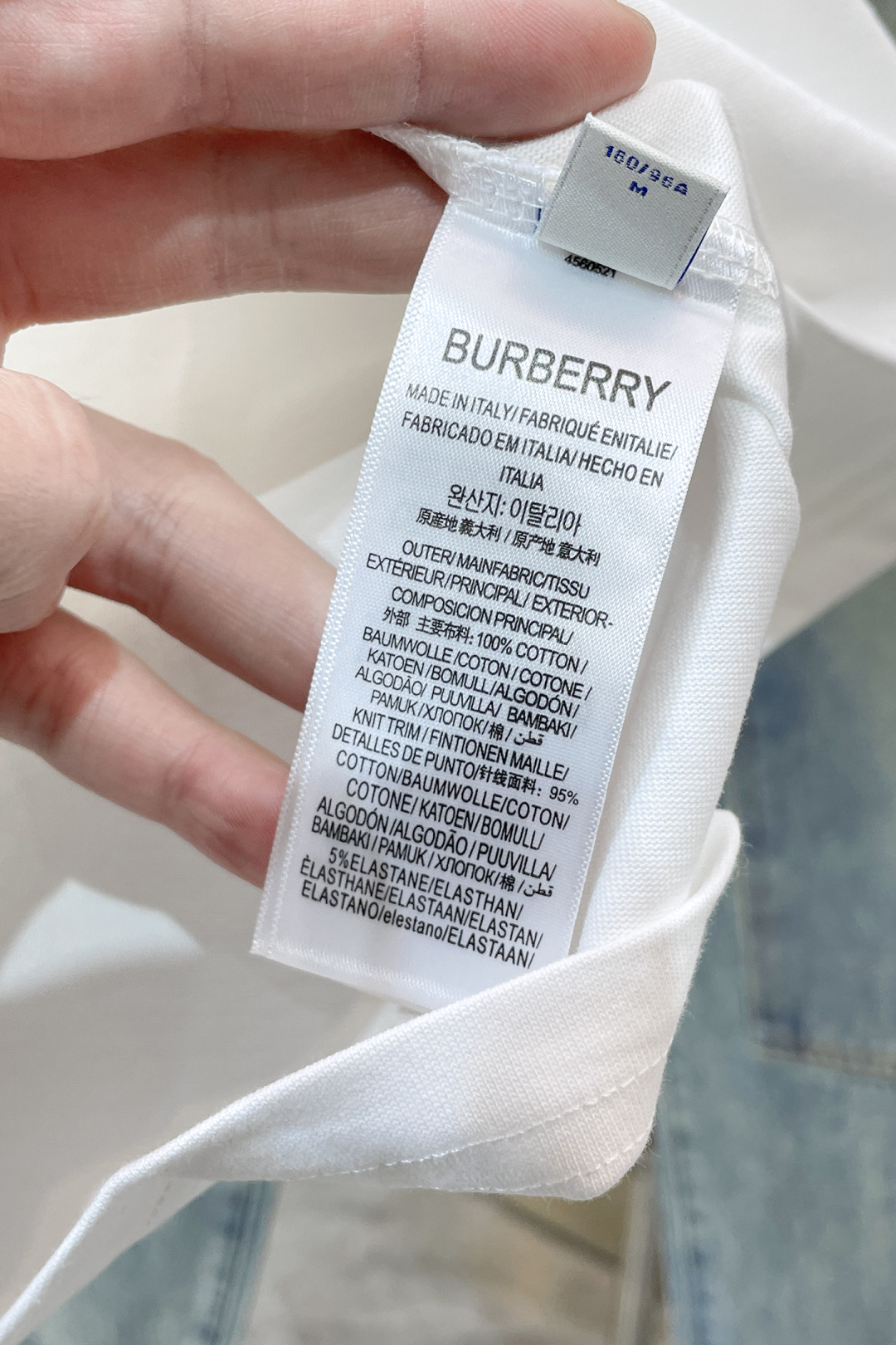 Burberry Couple Basic Clothing Cotton Black Printed S-xl
