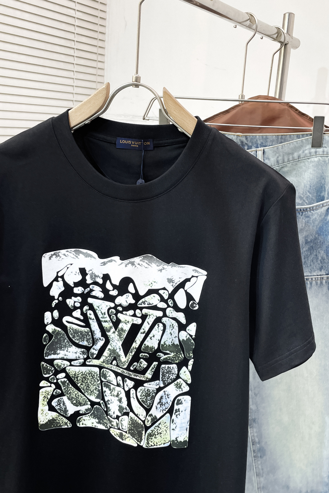 Louis Vuitton Male Basic Clothing Cotton Black S-l-xxl