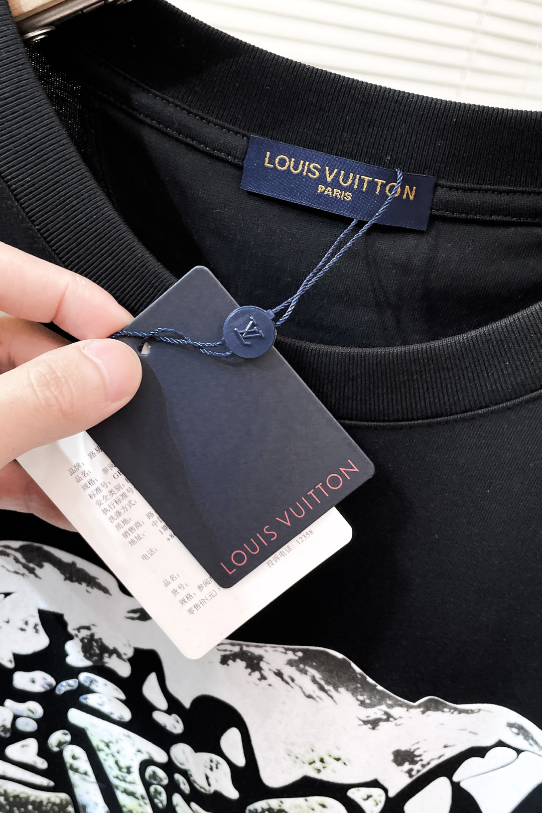 Louis Vuitton Male Basic Clothing Cotton Black S-l-xxl