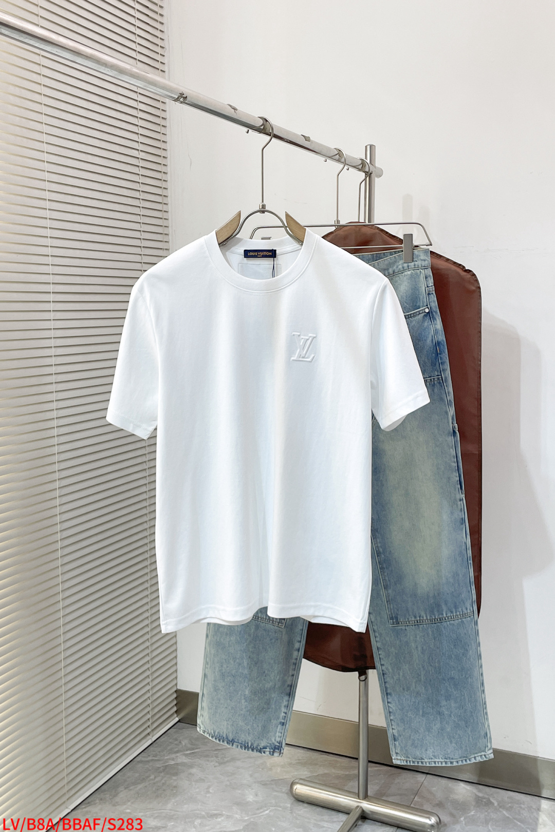 Louis Vuitton Couple Basic Clothing Black S-l-xl