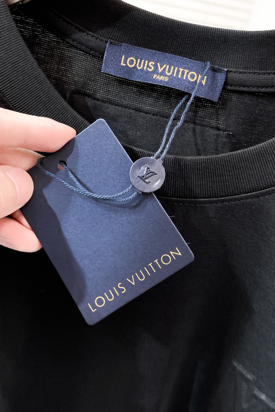 Louis Vuitton Couple Basic Clothing Black S-l-xl