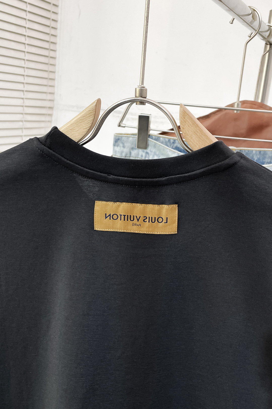 Louis Vuitton Couple Basic Clothing Black S-l-xl