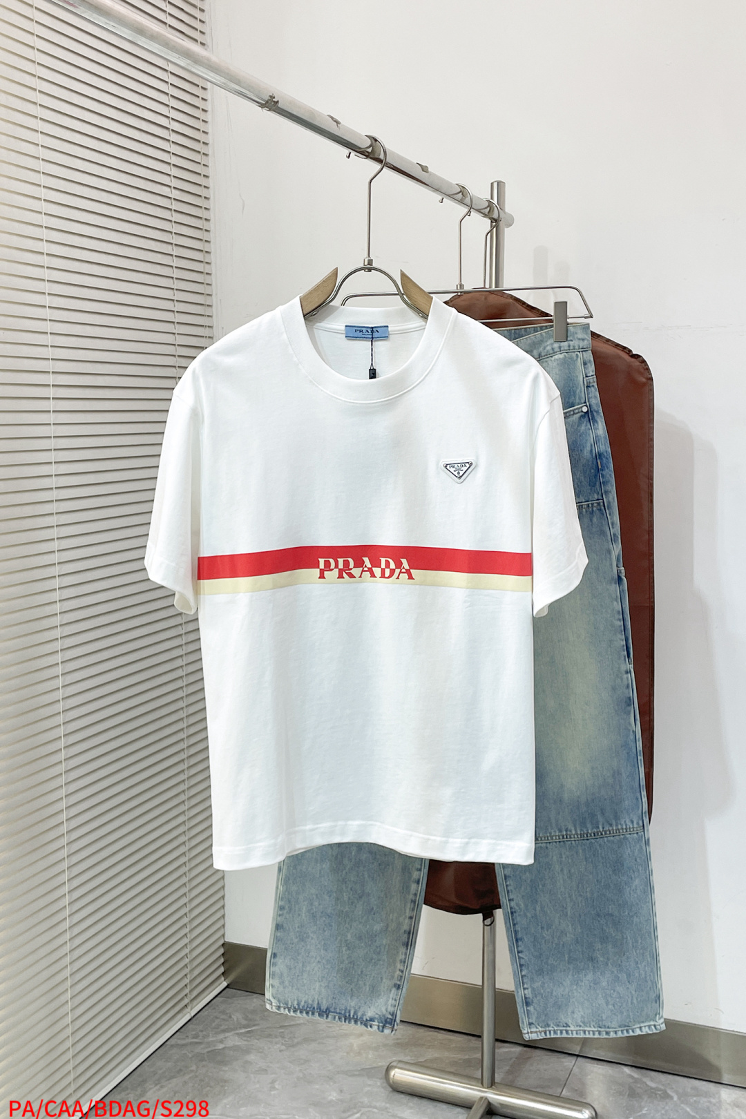 Prada Basic Clothing Cotton Black Printed S-l-xl