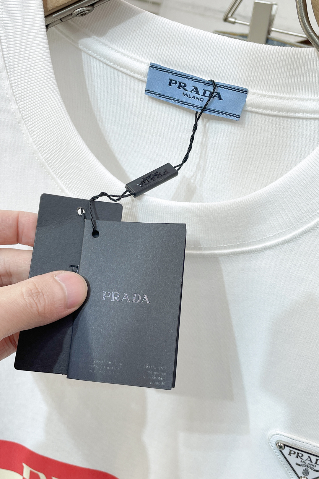 Prada Basic Clothing Cotton Black Printed S-l-xl