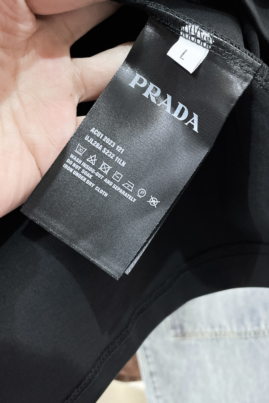 Prada Basic Clothing Cotton Black Printed S-l-xl