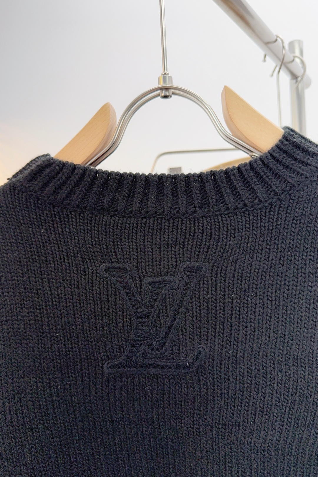 Louis Vuitton Couple Basic Clothing Wool Black Loose Fit S-m-l-xl