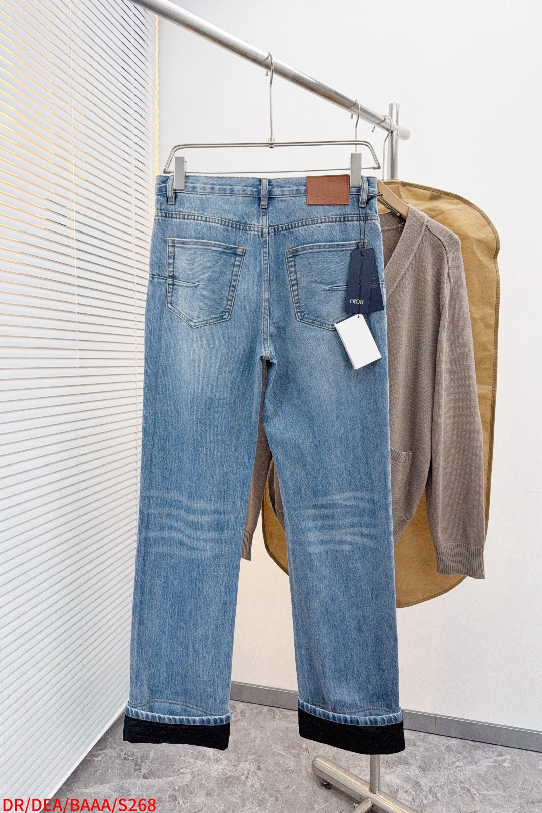 Dior Couple Jeans Cotton Black S