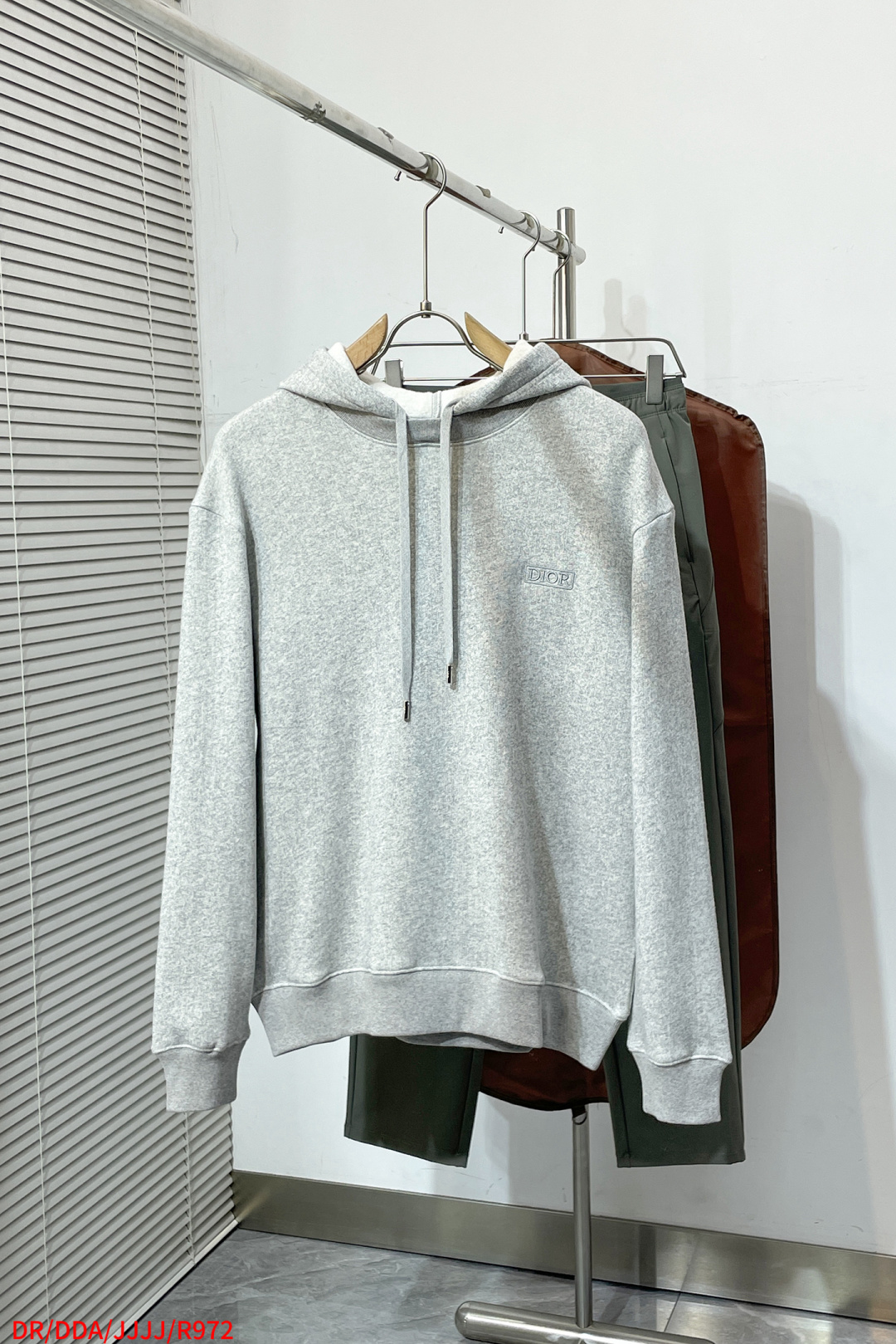 Dior Male Sports Pants Cashmere Gray Hooded S-m-l-xl